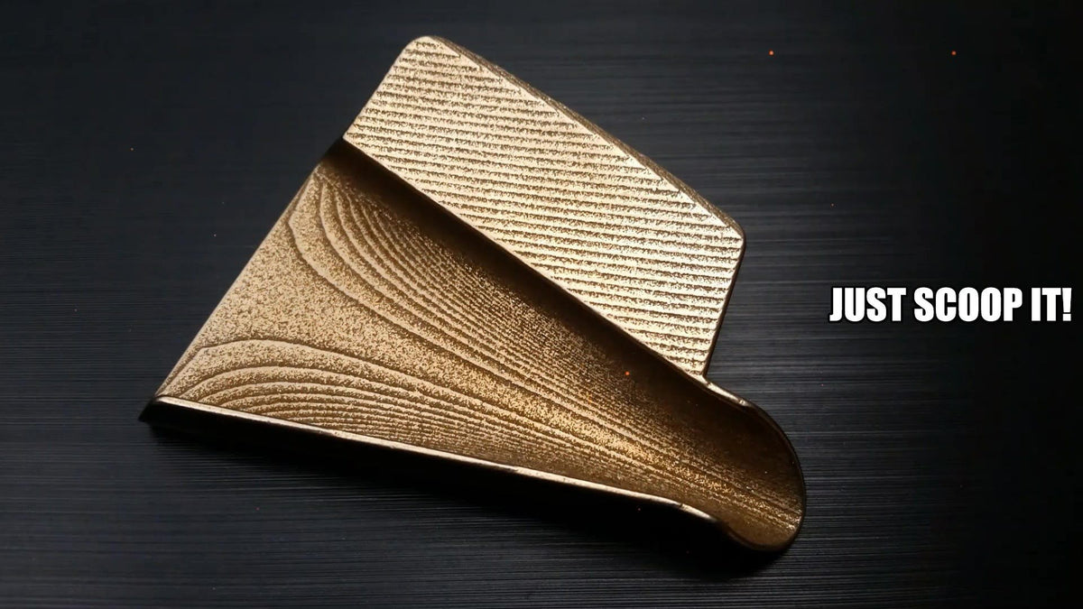 Messing Scoop aus dem 3D Drucker